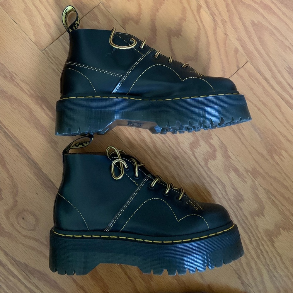 dr martens church platform monkey boots